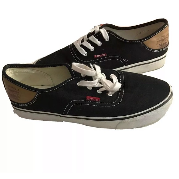 levis black casual shoes